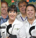 The Energywise team pictured from the back left, Peter Gall, Andrea Barausse, front Catherine Barausse and Shaun Phillpott